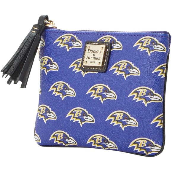 Dooney & Bourke Baltimore Ravens Saffiano Stadium Wristlet - Picture 2 of 9